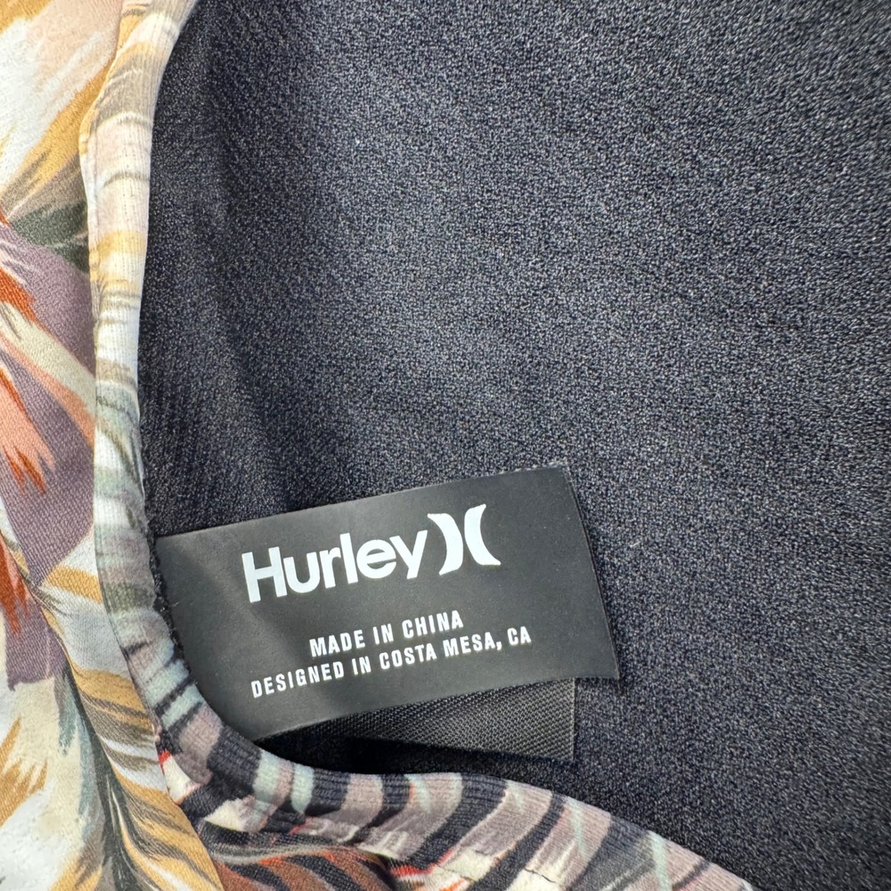 Hurley Scattered Palm One Piece Swimsuit Floral Tropical UPF 50+ HSO1021 XL - Picture 4 of 5